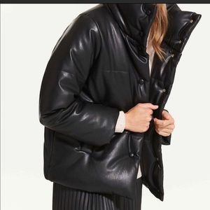 Joe Fresh Faux Leather Puffer